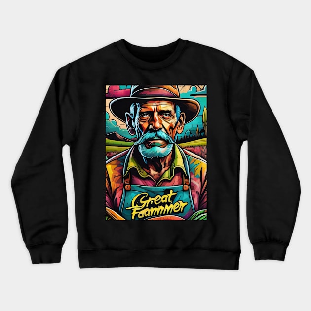 Great farmer in the world Crewneck Sweatshirt by Farmer